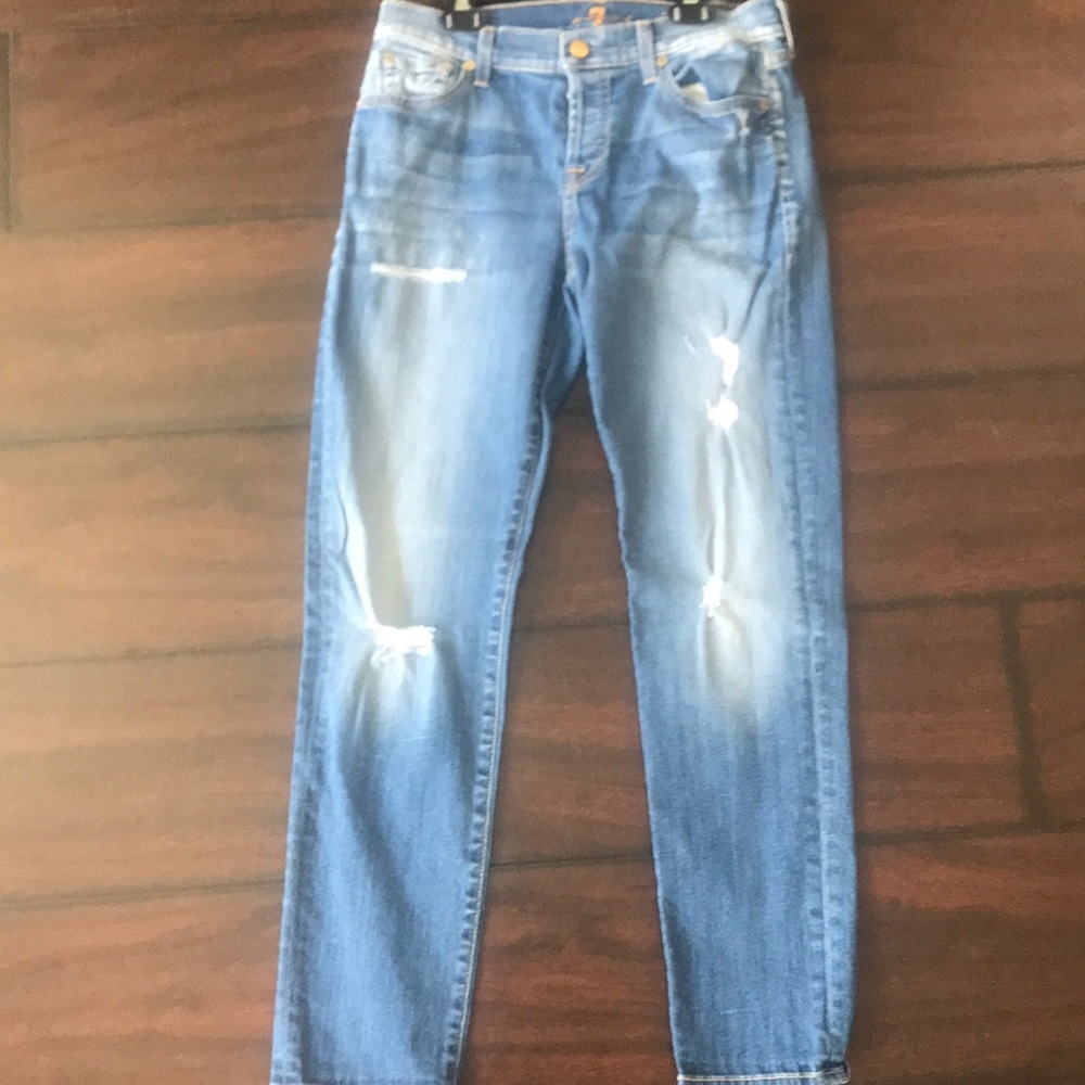 7 for all mankind Josefina skinny boyfriend jeans